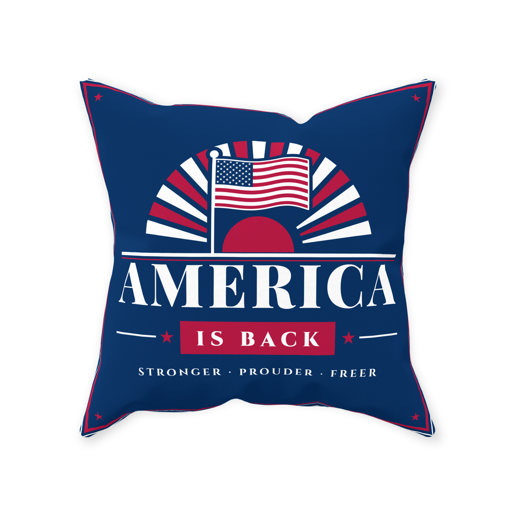America Is Back Outdoor Pillow, photo 1 of 2