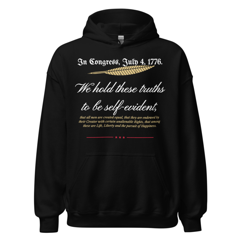 We Hold These Truths Hoodie in Black
