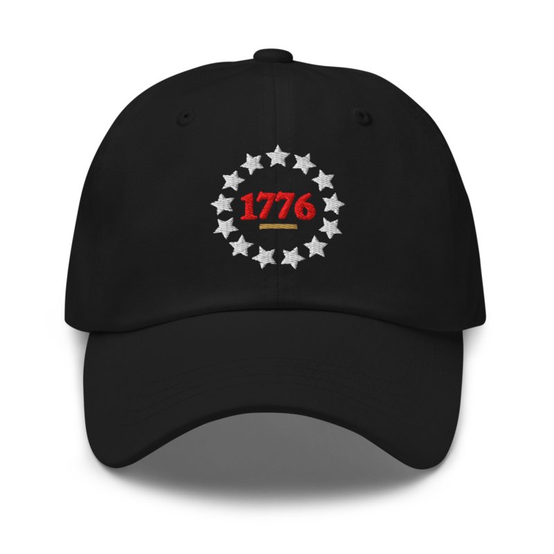 Betsy Ross 1776 Dad Hat in Black
