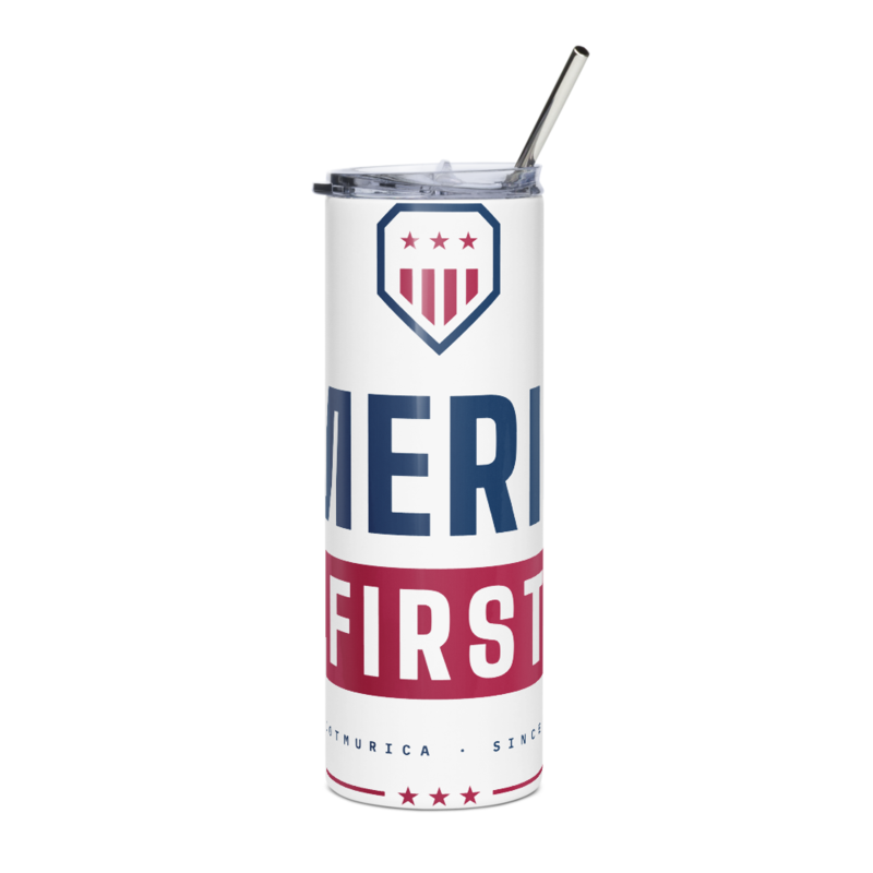 America First Tumbler in White