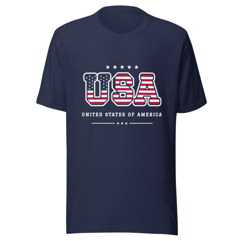 USA Tee in Navy