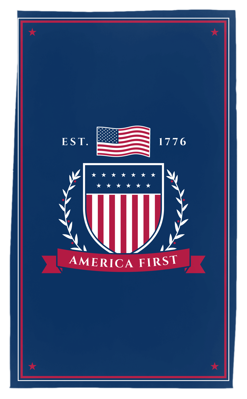 America First Crest Tea Towel