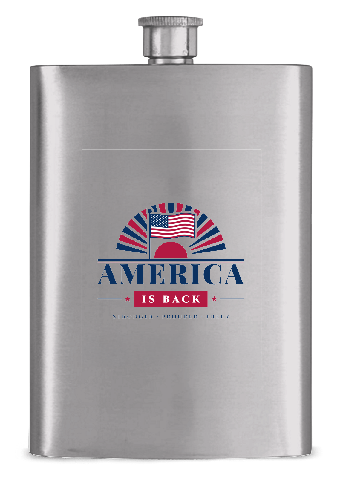 America Is Back Hip Flask