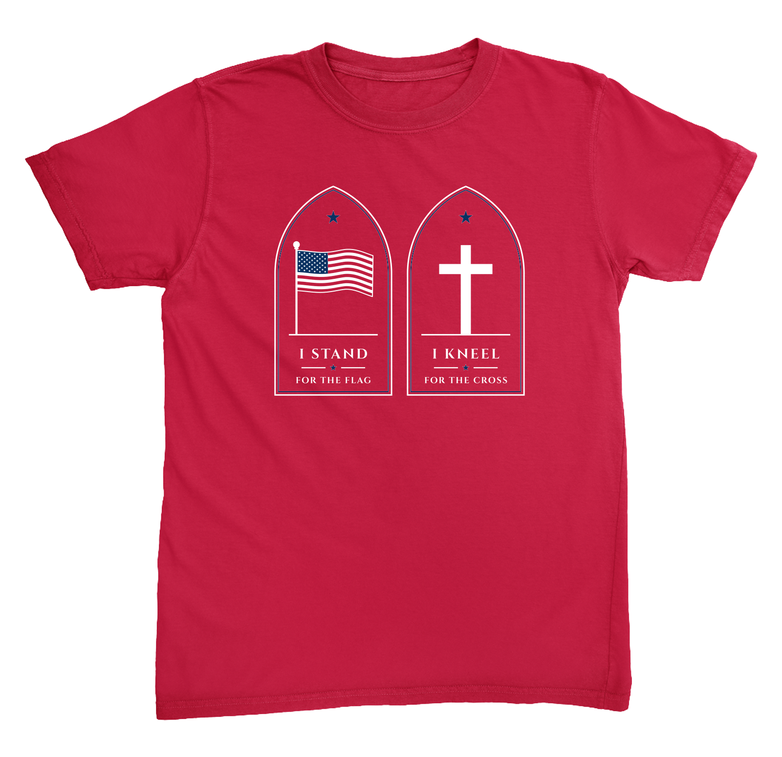 Stand for the Flag Heavyweight Tee in Red