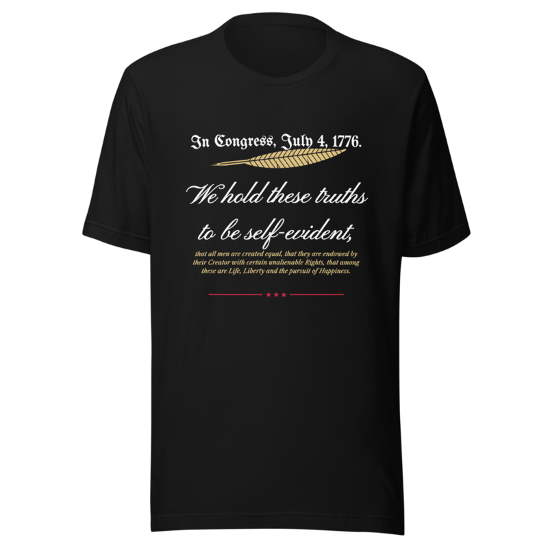 We Hold These Truths Tee in Black