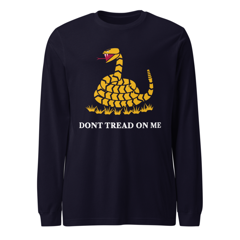 Don’t Tread on Me Long Sleeve Tee in Navy