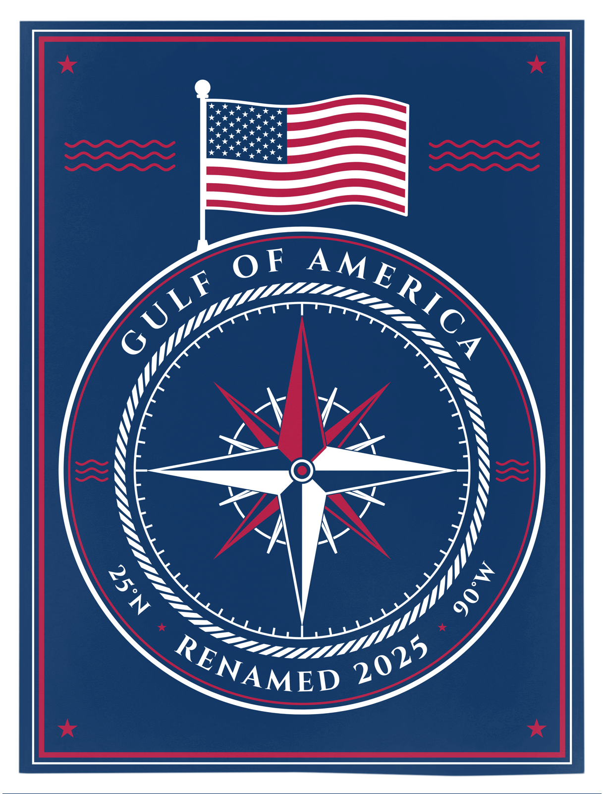 Gulf of America Velveteen Blanket