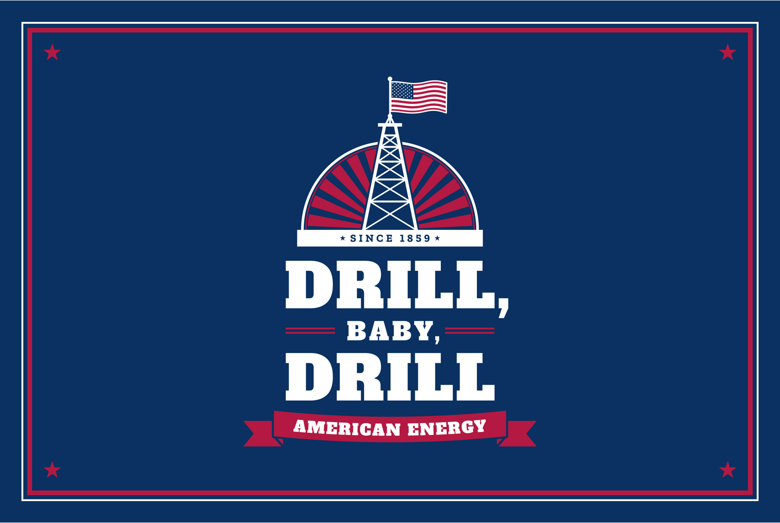 Drill, Baby, Drill Metal Print