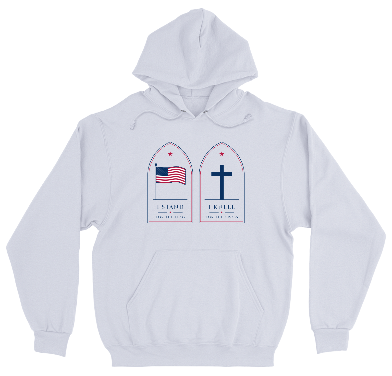 Stand for the Flag Heavyweight Hoodie in White