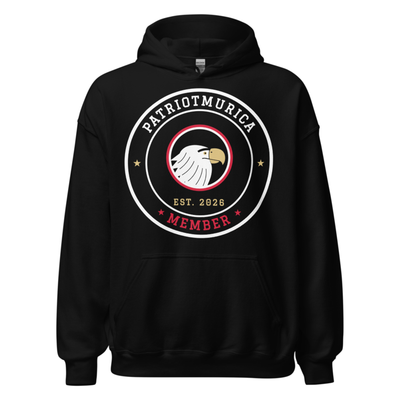 PatriotMurica Member Hoodie in Black