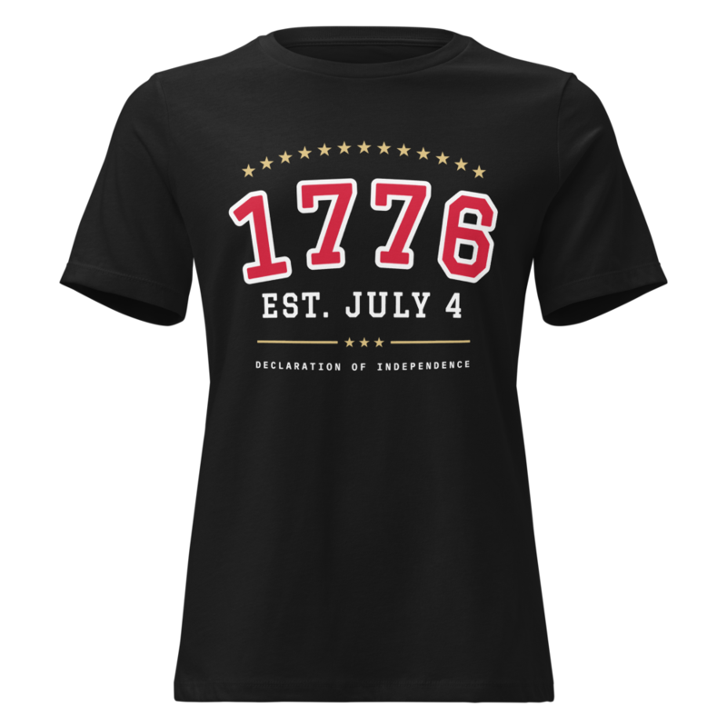 1776 Women’s Relaxed Tee in Black
