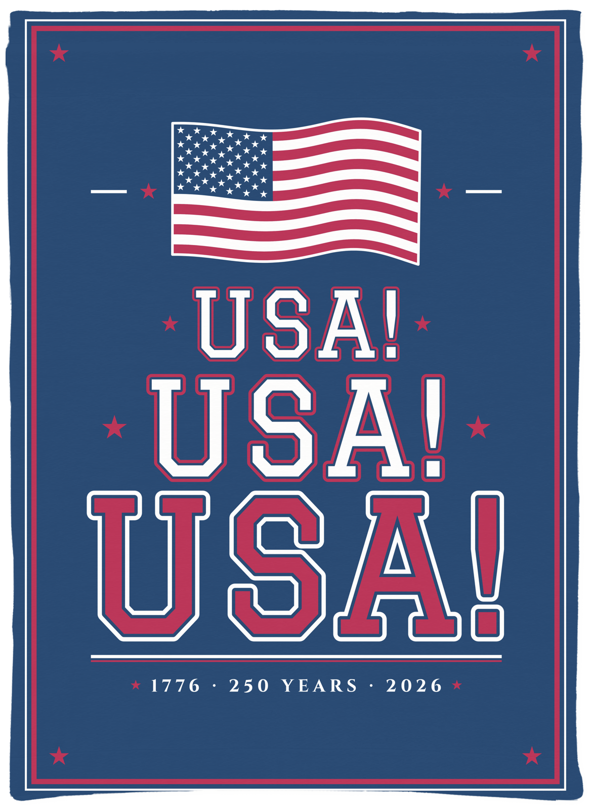 USA! USA! USA! Woven Tapestry