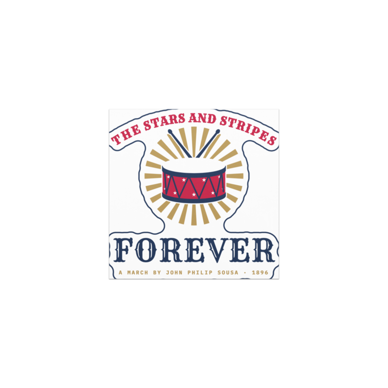 The Stars and Stripes Forever Car Magnet