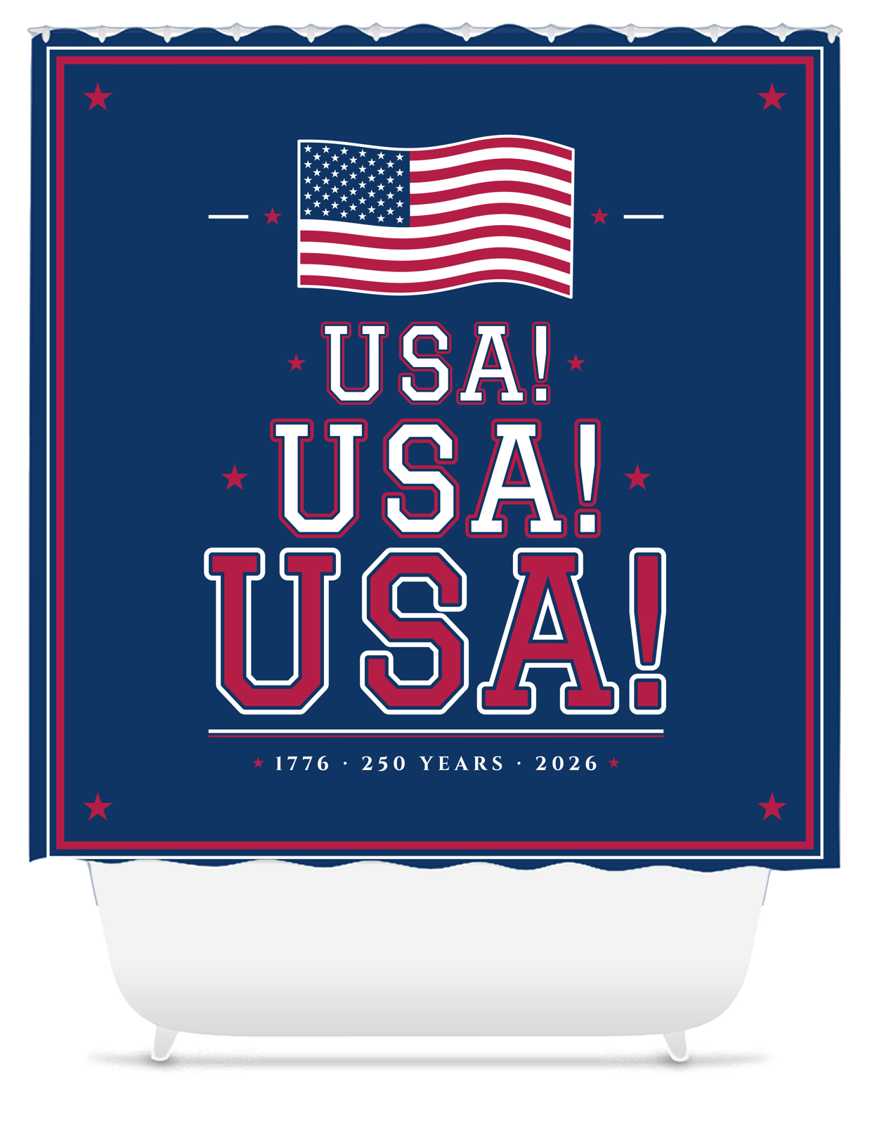 USA! USA! USA! Shower Curtain