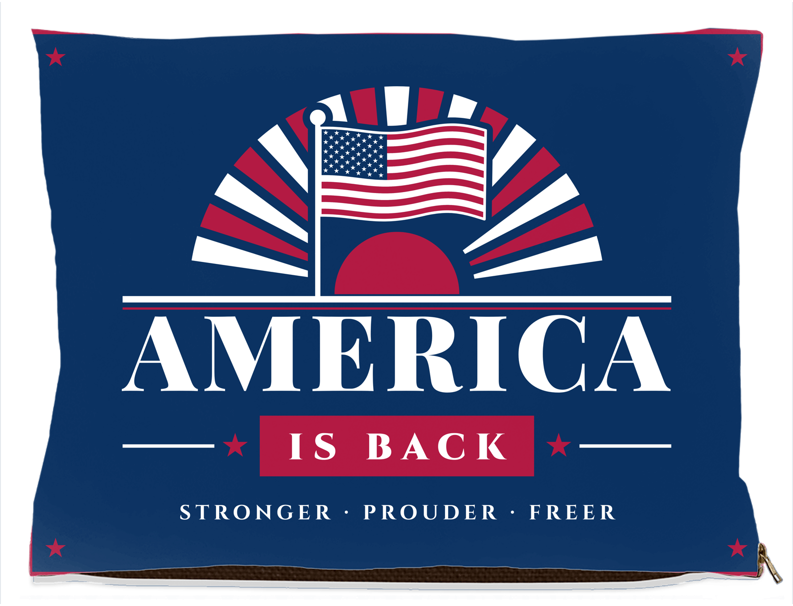 America Is Back Large Dog Bed