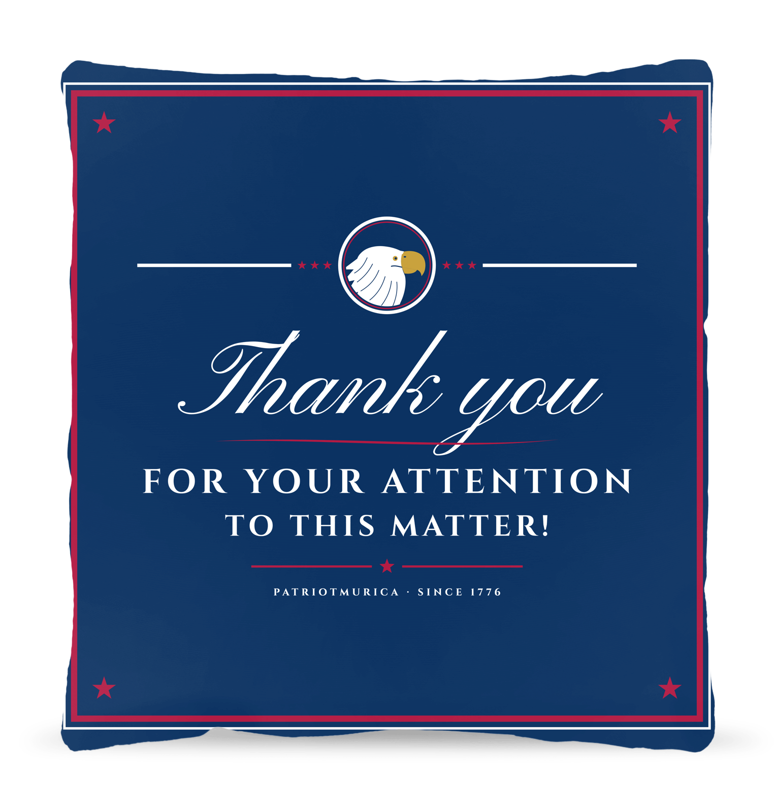 Thank You for Your Attention Woven Pillow