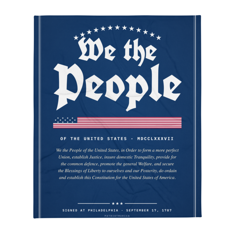 We the People Throw Blanket