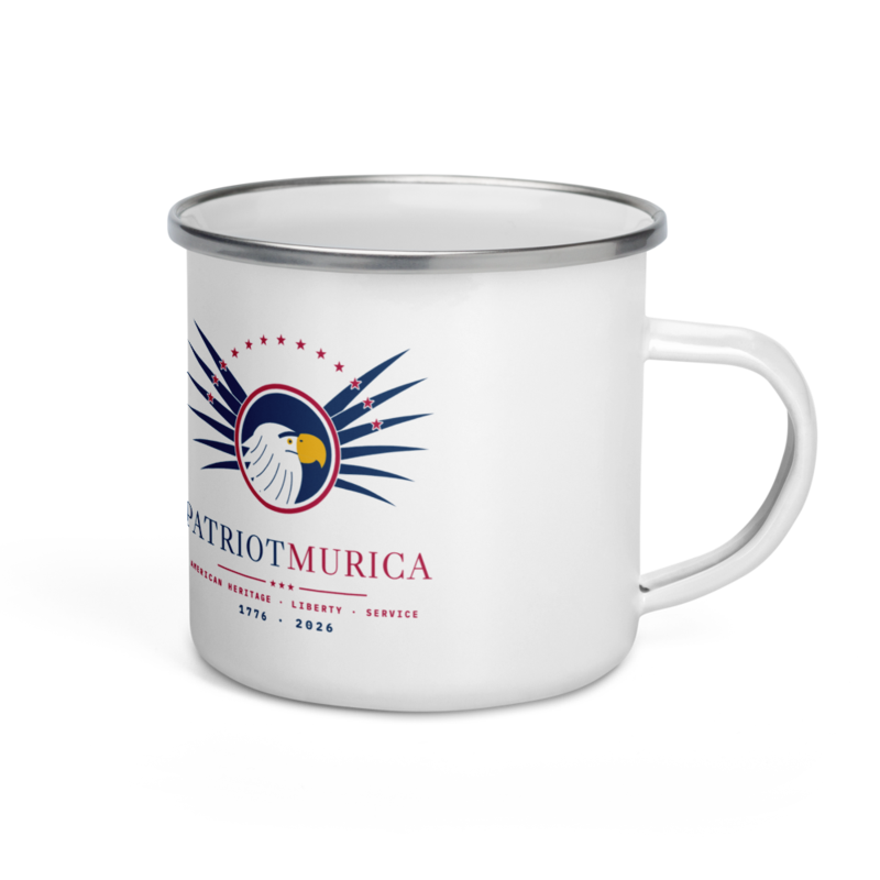 PatriotMurica Crest Enamel Camp Mug