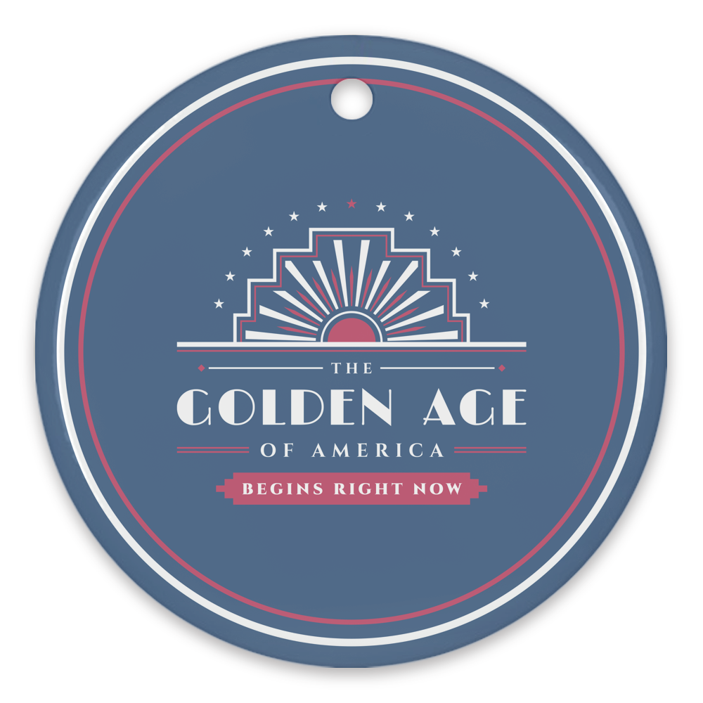 The Golden Age Porcelain Ornament