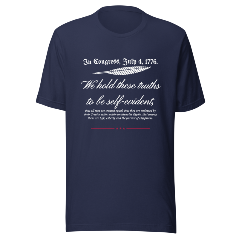 We Hold These Truths Tee in Navy