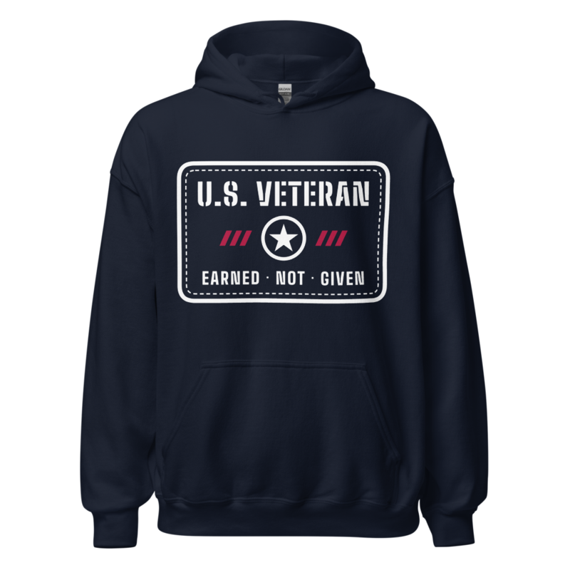 U.S. Veteran Hoodie in Navy