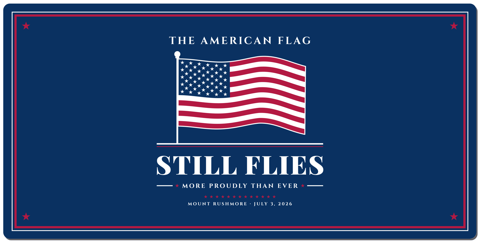 The American Flag Still Flies Desk Mat