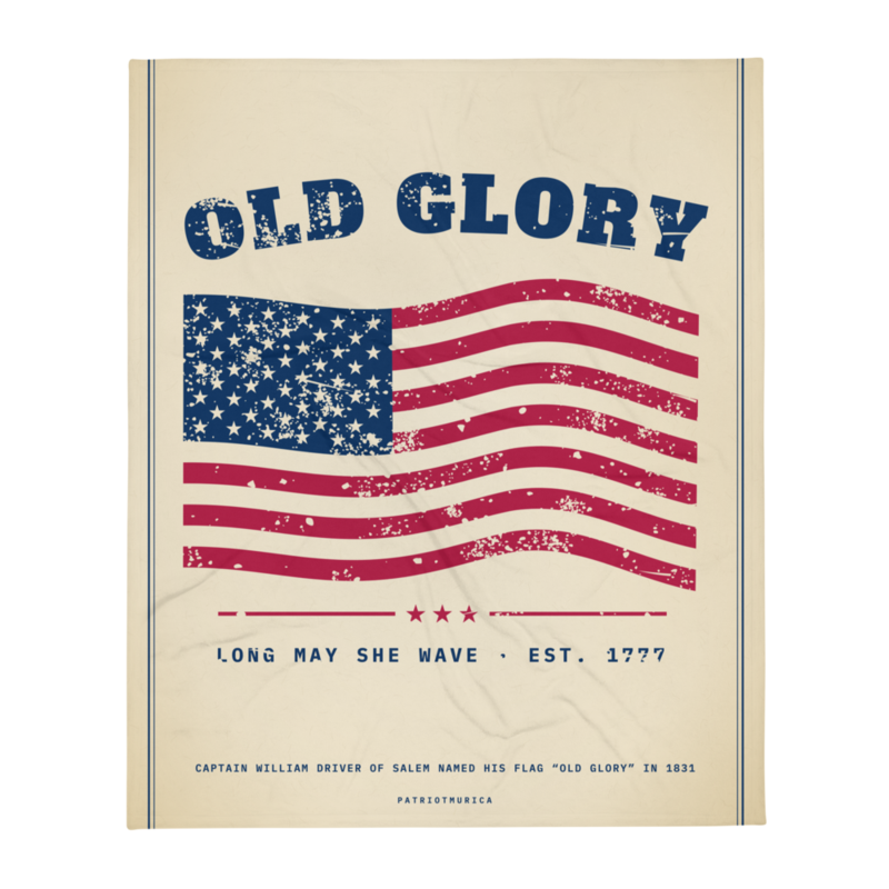 Old Glory Throw Blanket