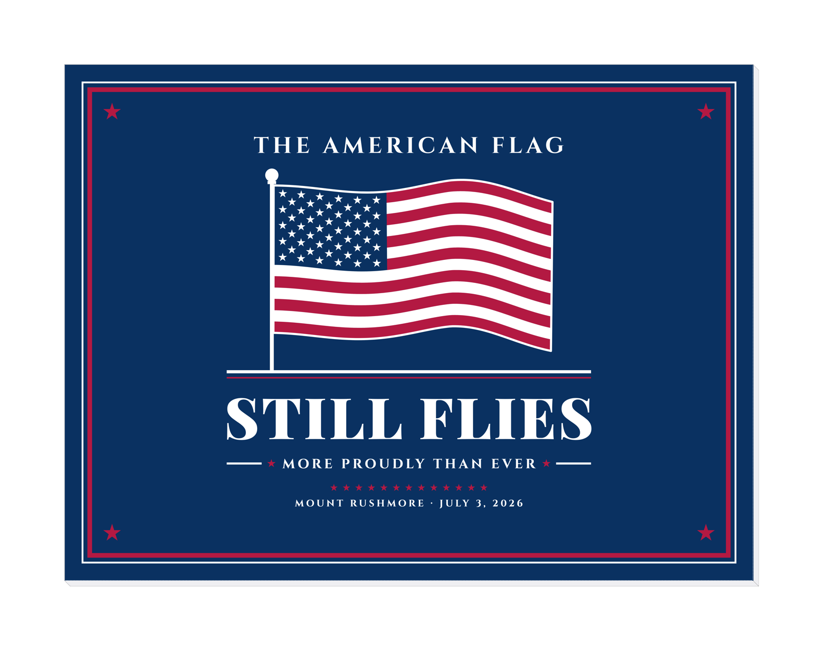 The American Flag Still Flies Gallery Canvas