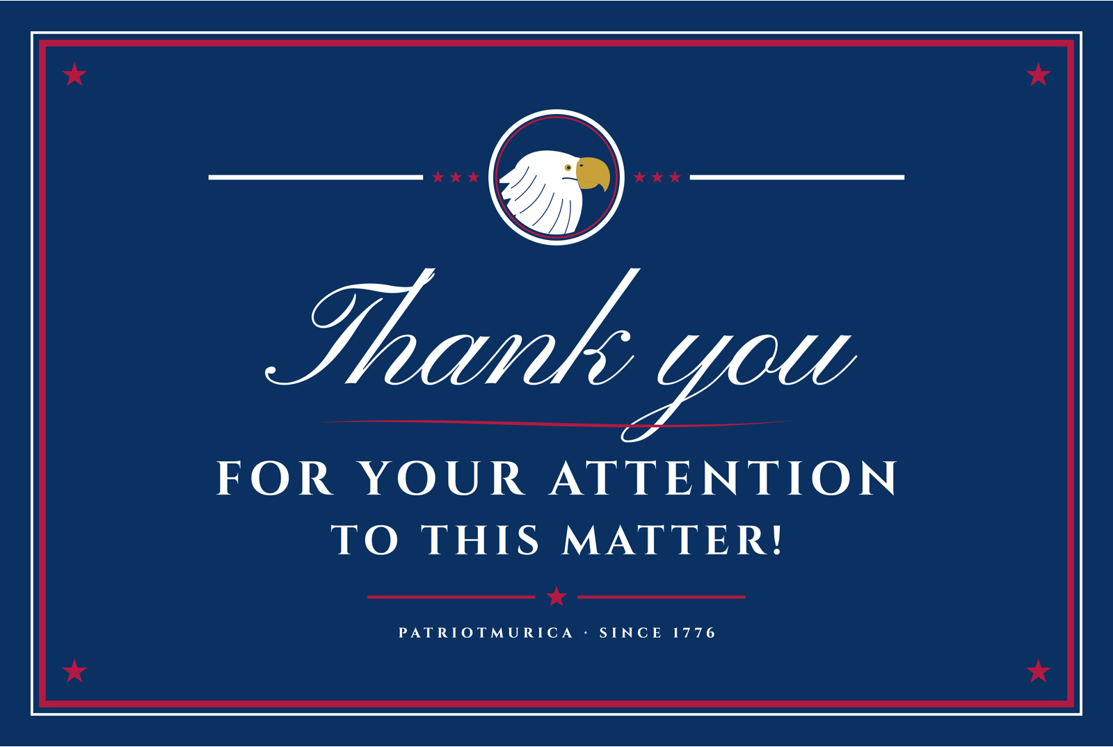 Thank You for Your Attention Acrylic Print