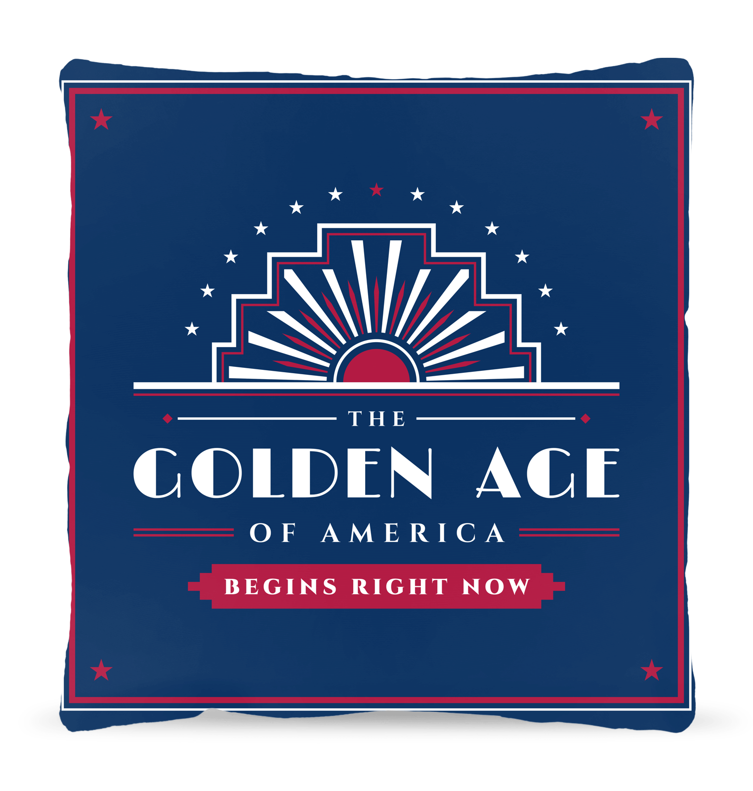 The Golden Age Woven Pillow