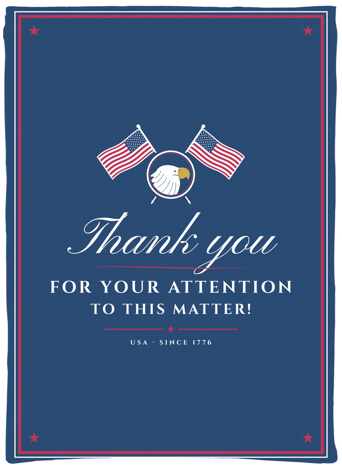 Thank You for Your Attention Woven Tapestry