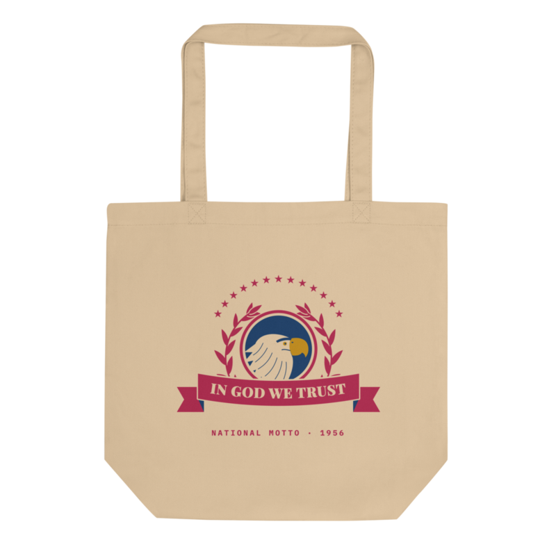 In God We Trust Tote Bag in Oyster