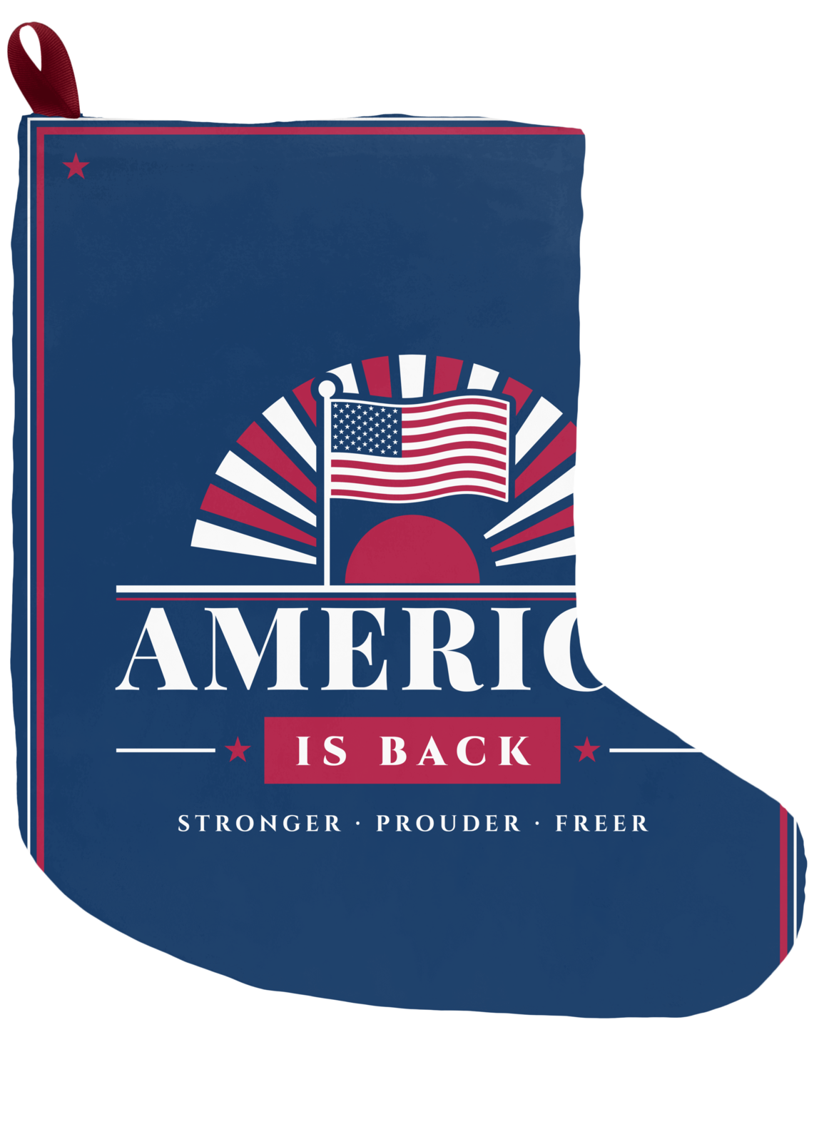 America Is Back Christmas Stocking