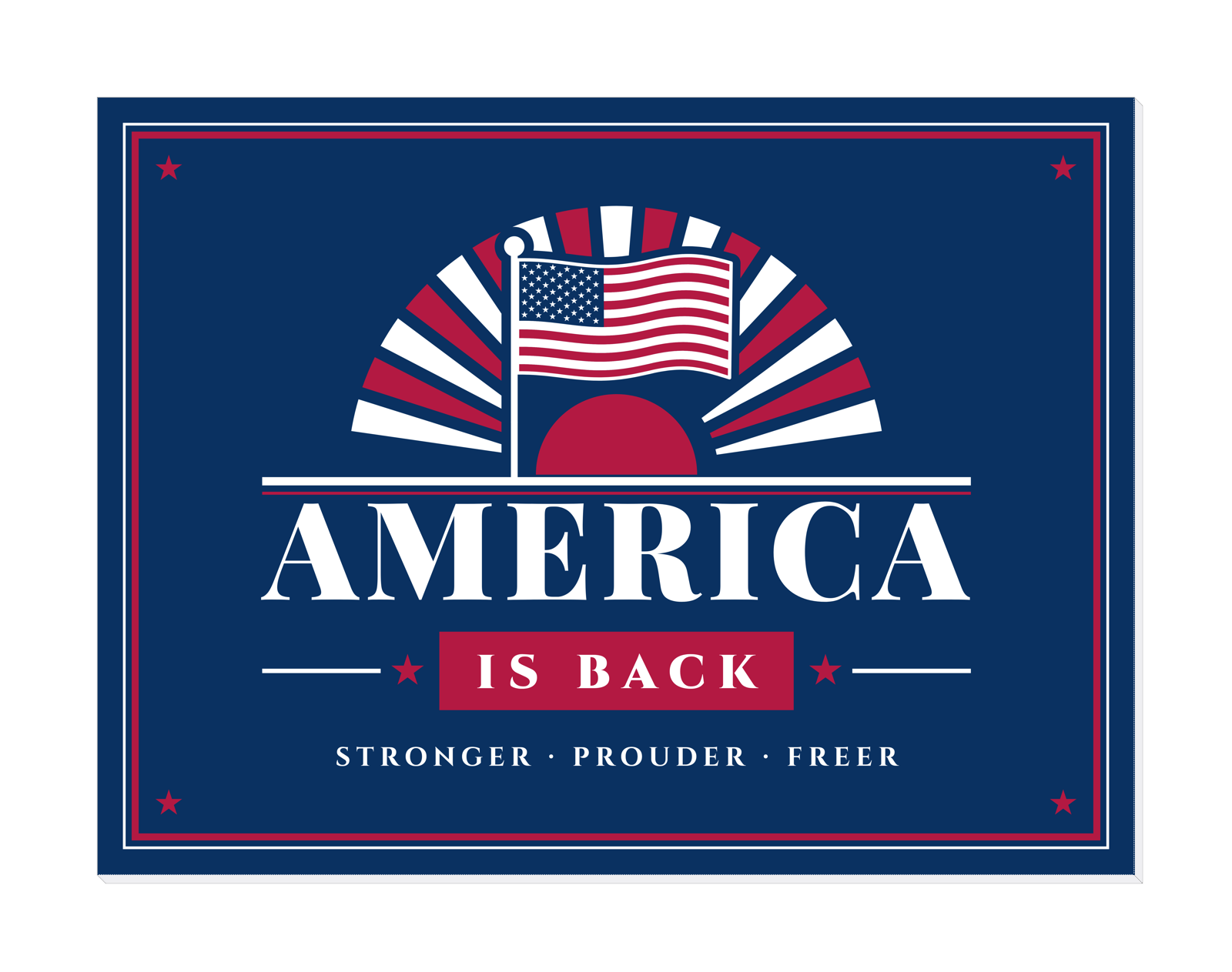 America Is Back Gallery Canvas