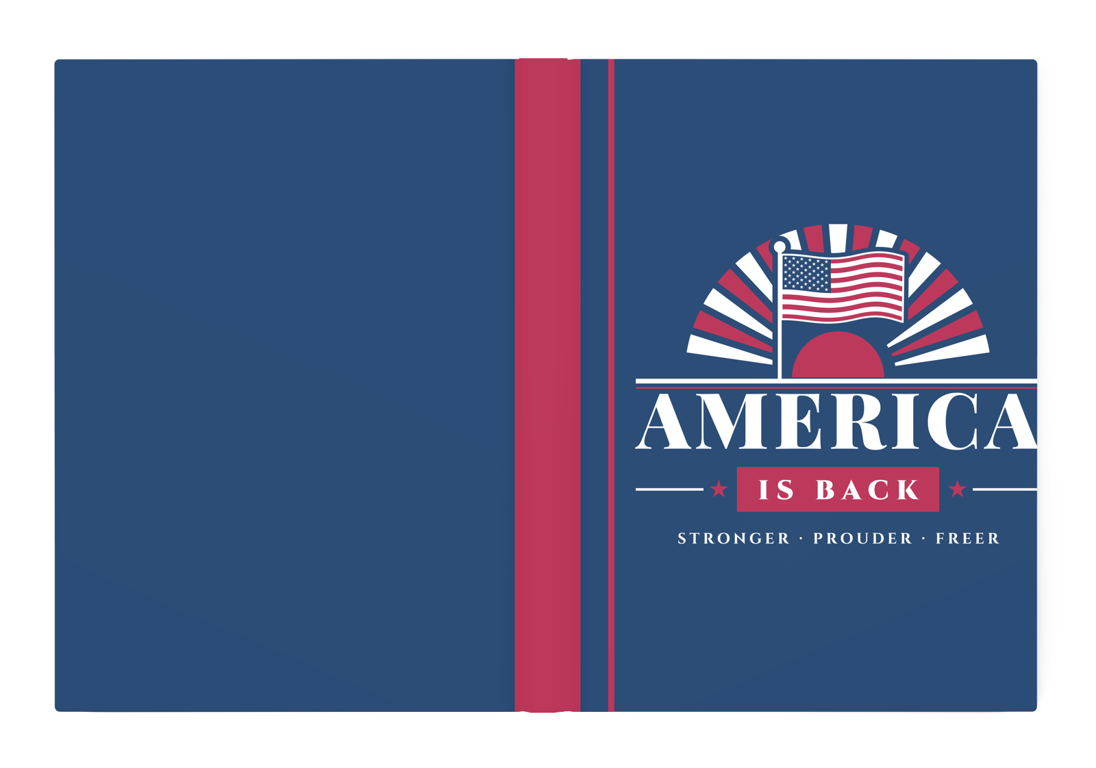America Is Back Hardcover Journal