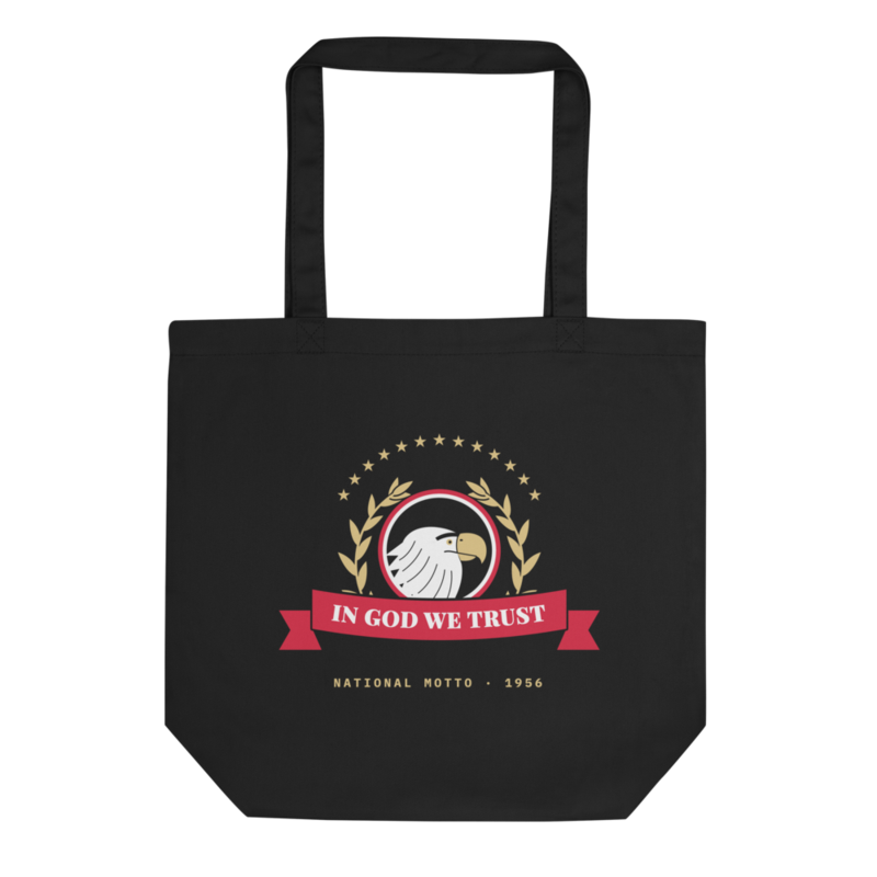 In God We Trust Tote Bag in Black