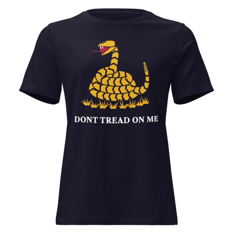 Don’t Tread on Me Women’s Relaxed Tee in Navy