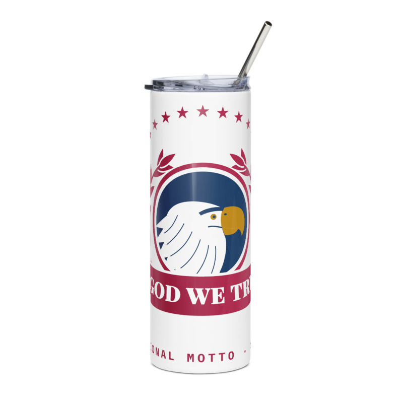 In God We Trust Tumbler in White