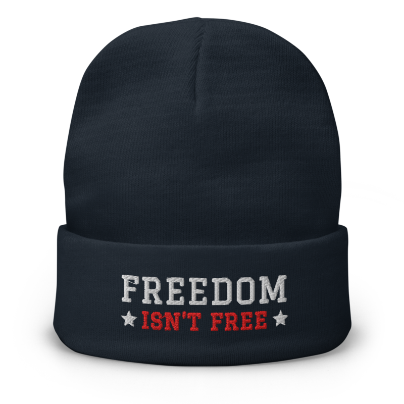 Freedom Isn’t Free Beanie in Navy