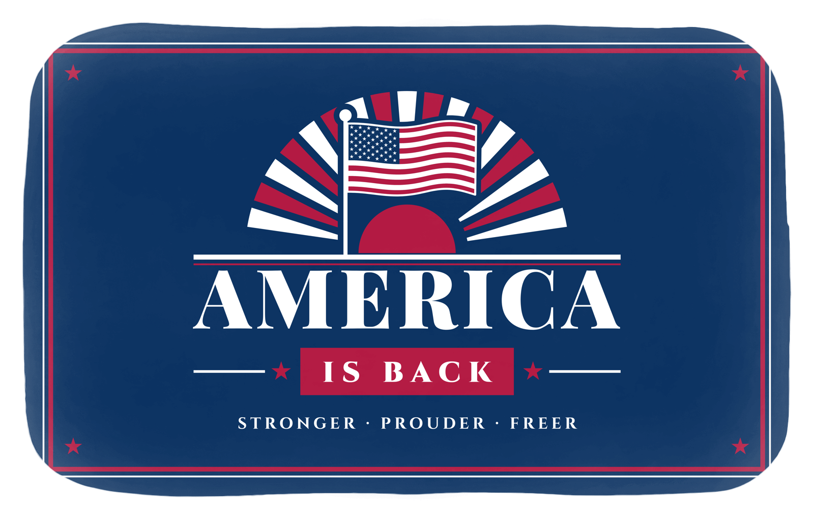 America Is Back Bath Mat