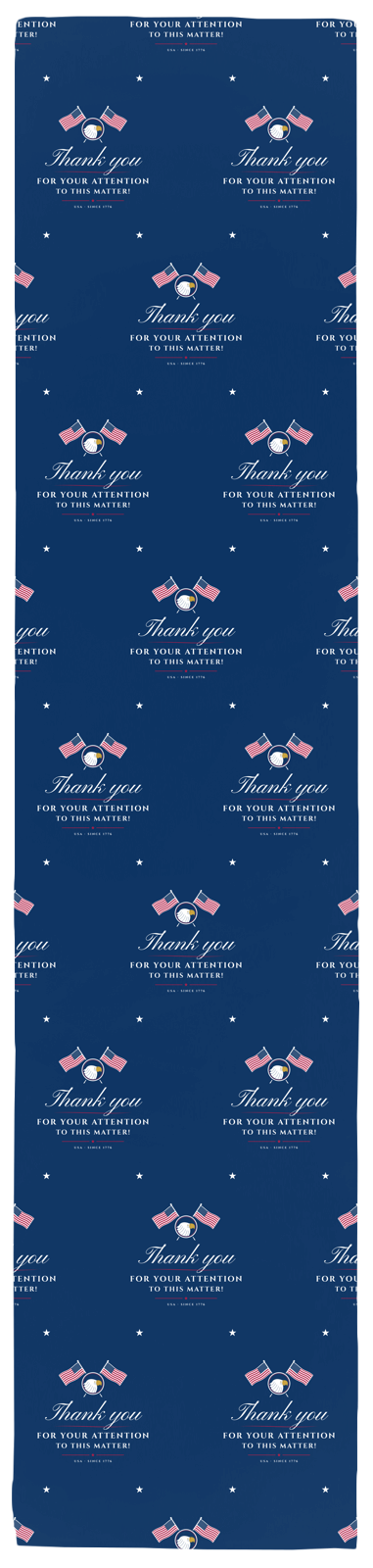 Thank You for Your Attention Table Runner