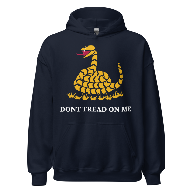 Don’t Tread on Me Hoodie in Navy