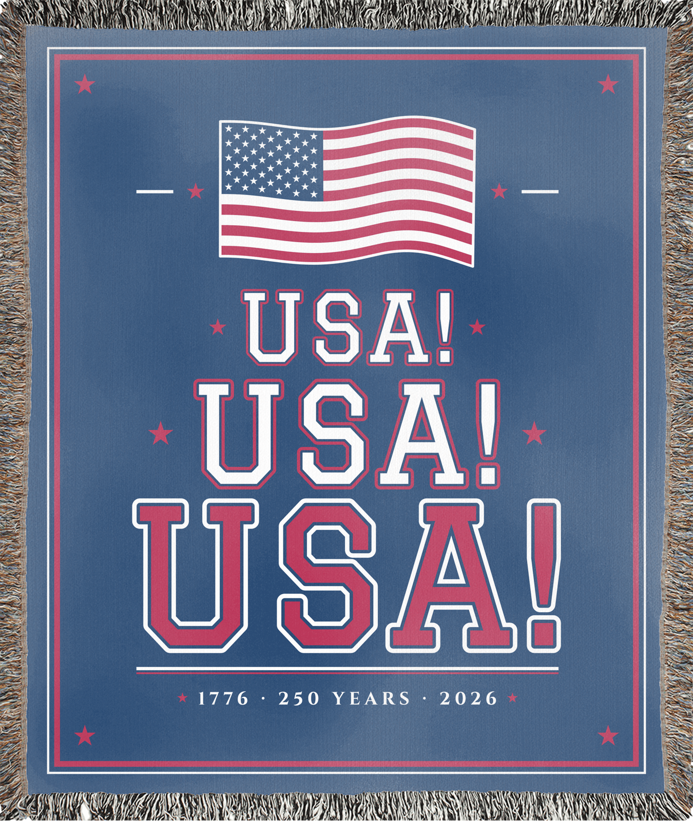 USA! USA! USA! Woven Blanket