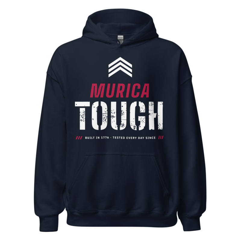 Murica Tough Hoodie in Navy
