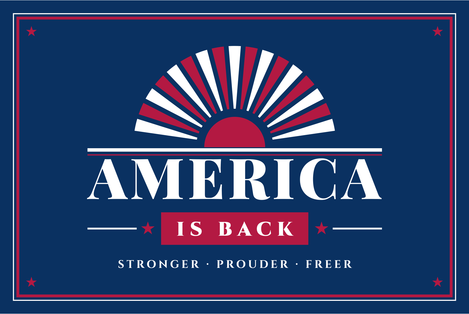 America Is Back Metal Print