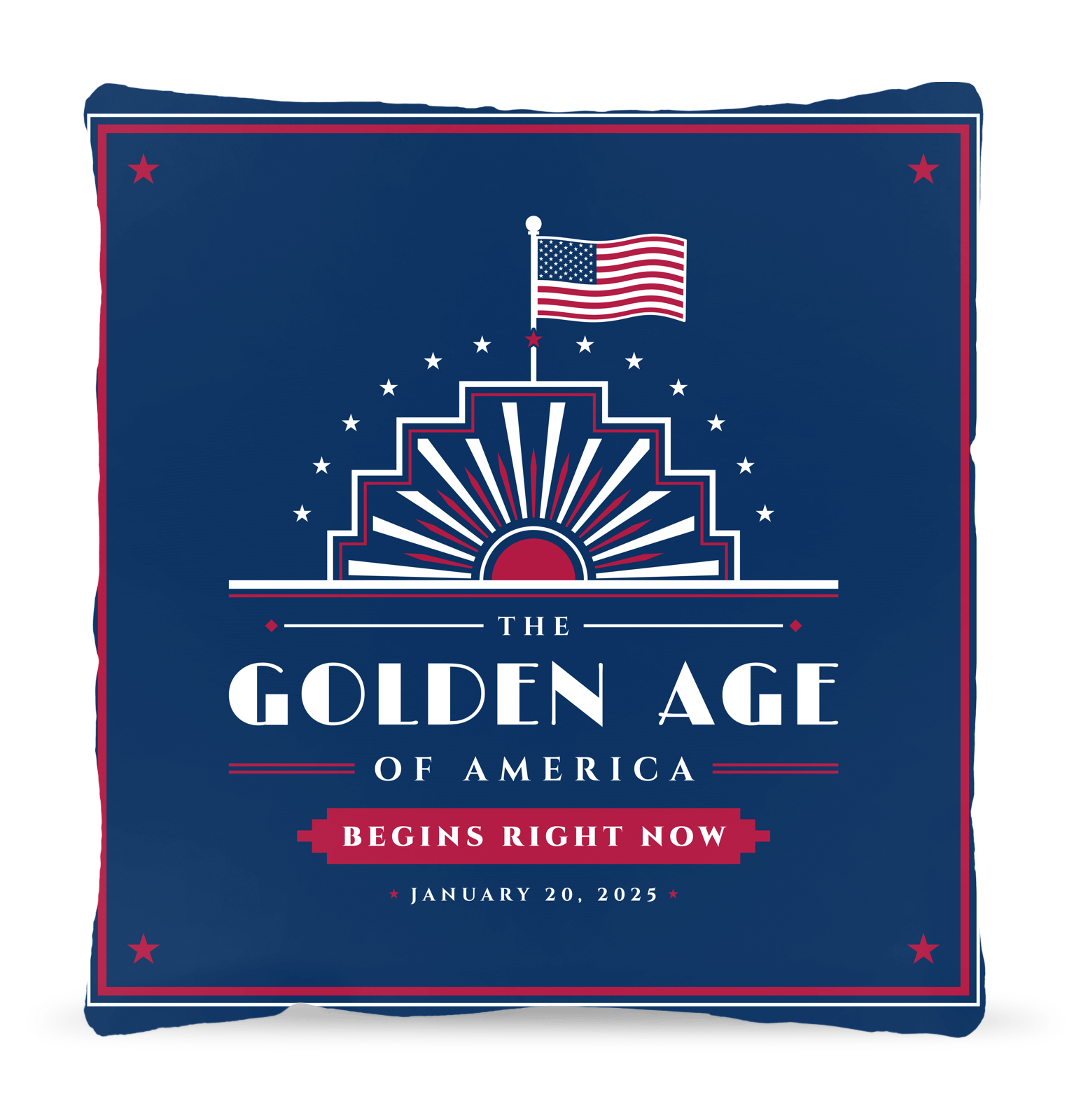 The Golden Age Woven Pillow