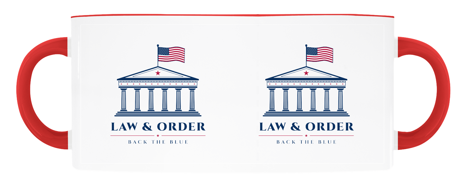 Law & Order Accent Mug in Red Accents