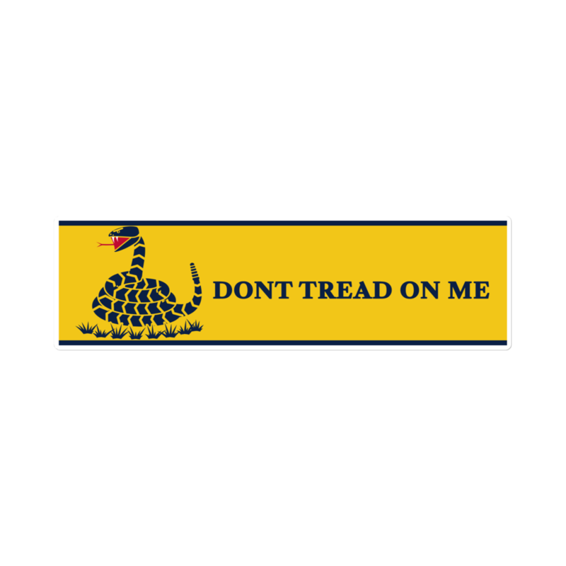 Don’t Tread on Me Bumper Sticker