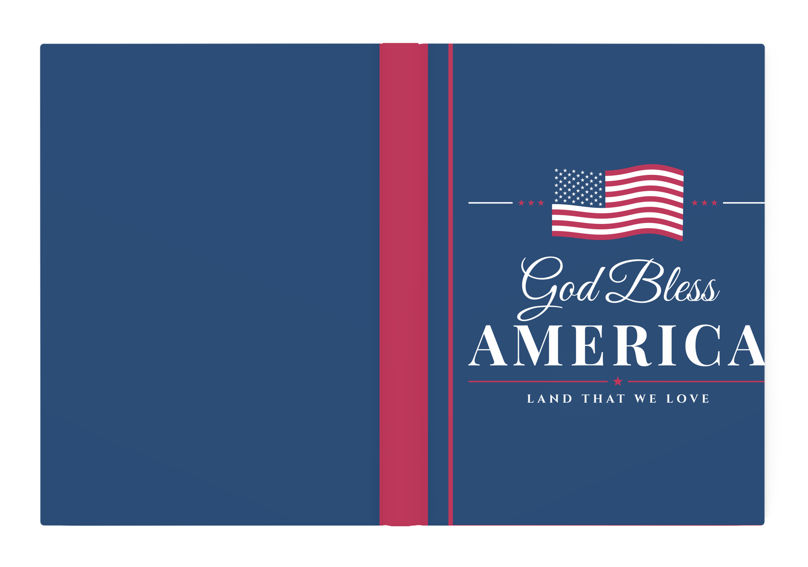 God Bless America Hardcover Journal