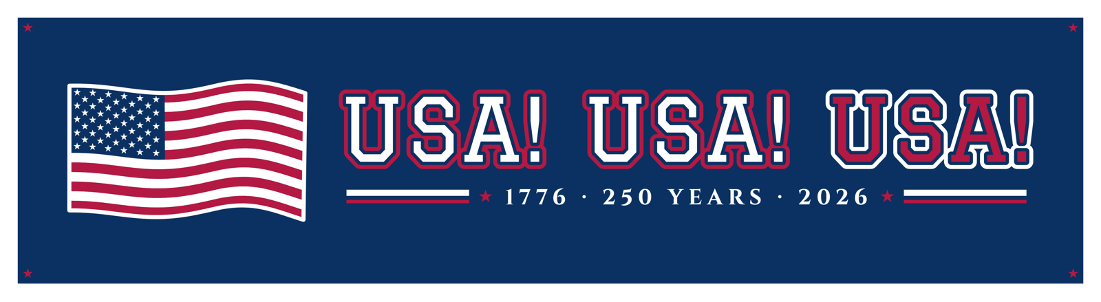 USA! USA! USA! Car Magnet